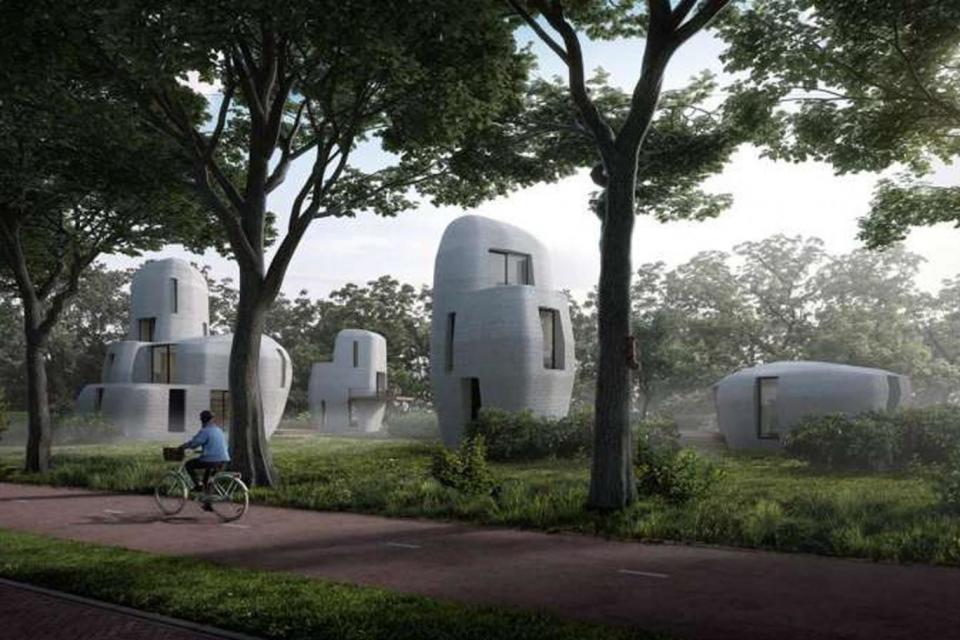 A render of Van Wijnen's 3D-printed homes (3dprintedhouse.nl)