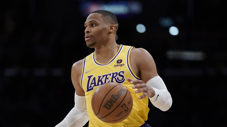 Russell Westbrook 。 (AP Photo/Jae C. Hong)