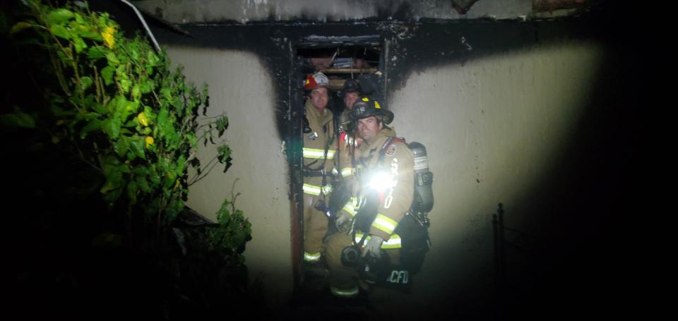 Fire damaged a house on Prairie Lake Cove in Altamonte Springs Tuesday morning.