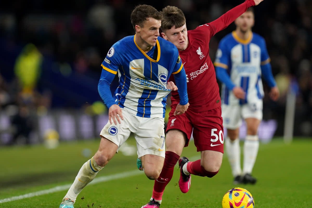 Solly March has impressed for Brighton (Gareth Fuller/PA) (PA Wire)
