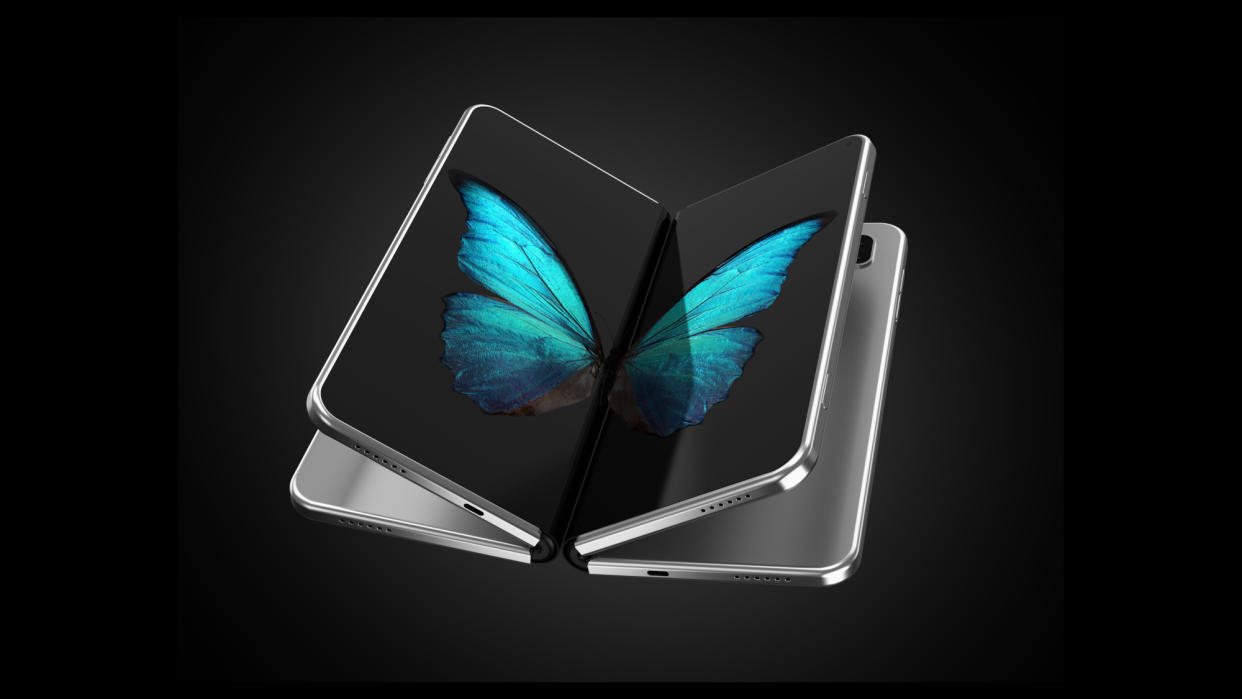  Foldable iPhone concept image. 
