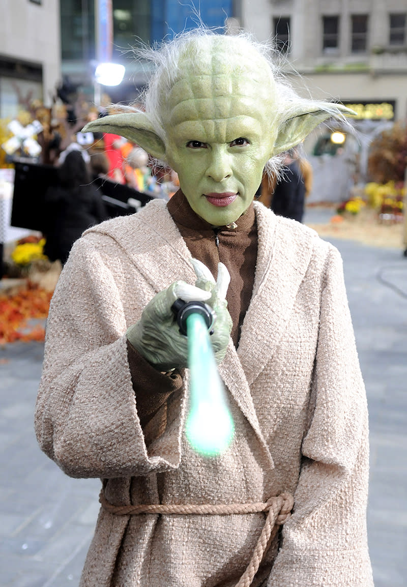 <p>Halloween wouldn’t be the same without the annual tradition of <em>Today</em> hosts wearing a group costume for the broadcast. In 2009, the theme was <em>Star Wars</em>, and Kotb chose wisely, very wisely. (Photo: Peter Kramer/NBC/NBCU Photo Bank via Getty Images) </p>