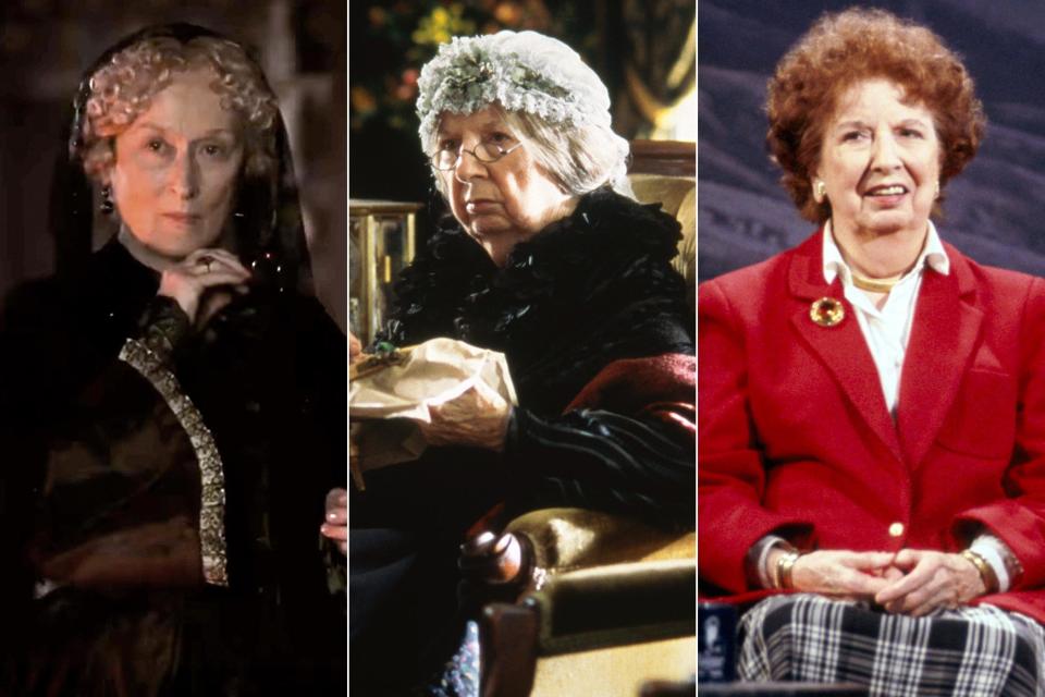 Meryl Streep (2019), Mary Wickes (1994) and Lucile Watson (1949) as Aunt March