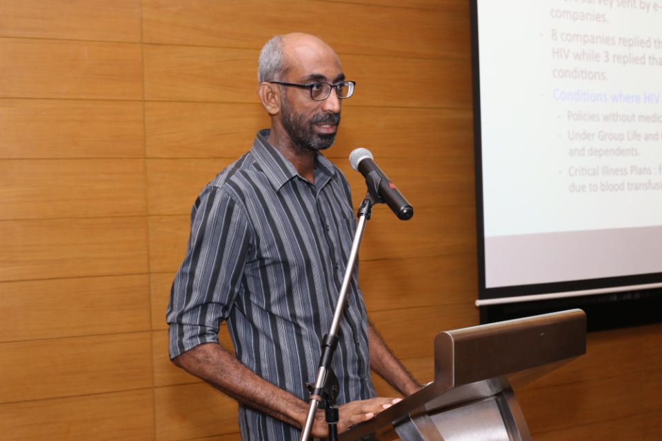 Dr Kana Kulasingam (pictured) and Dr Sharuna Verghis talked to 14 individuals living with HIV about their experience applying for health insurance in Malaysia. — Picture courtesy of Malaysian AIDS Foundation