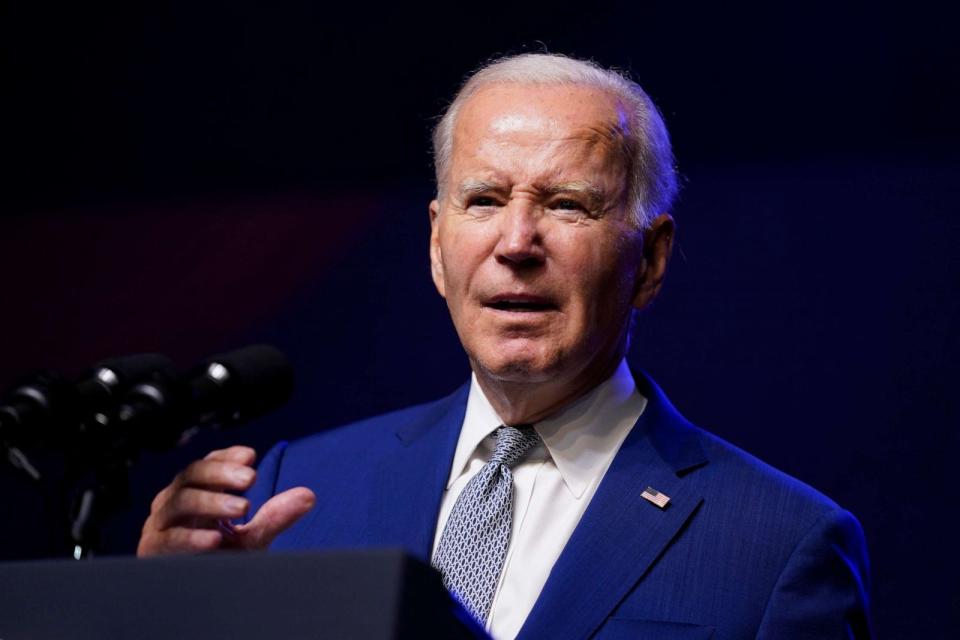 PHOTO: President Joe Biden addresses a press conference, in Hanoi, Vietnam, Sept. 10, 2023. (Evan Vucci/AP)