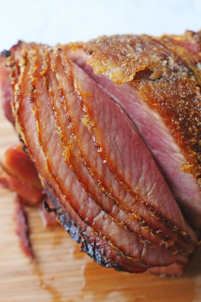 Bourbon and Cinnamon Glazed Baked Ham