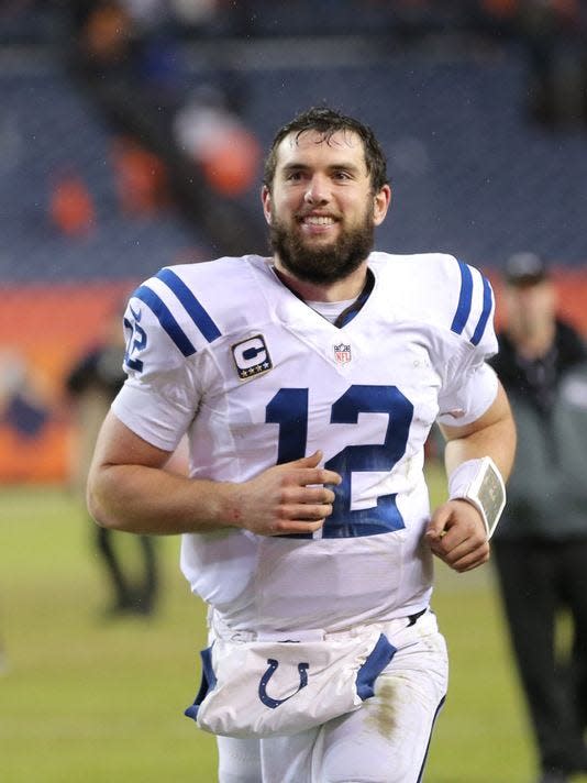 This is Andrew Luck's neard. A famous, famous neck beard.