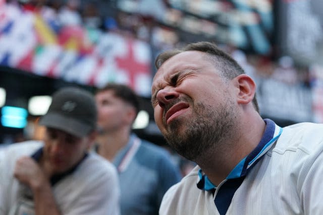 Fans watching Spain v England – UEFA Euro 2024