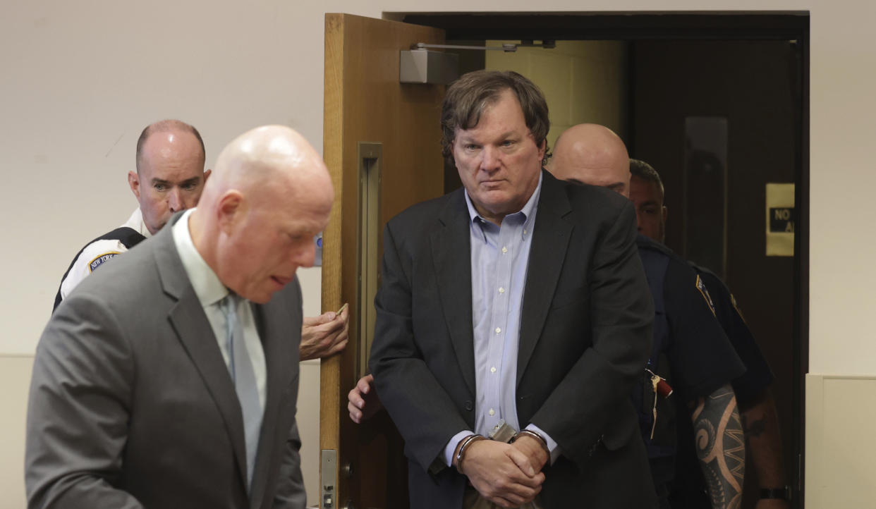 Suspect Rex Heuermann appears in Suffolk County Court on Aug. 1 in Riverhead, N.Y. (Photo: James Carbone/Newsday via AP, Pool)