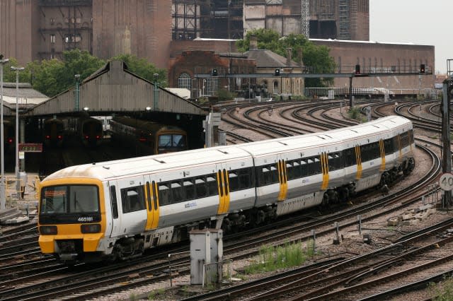 Trains at London Victoria station