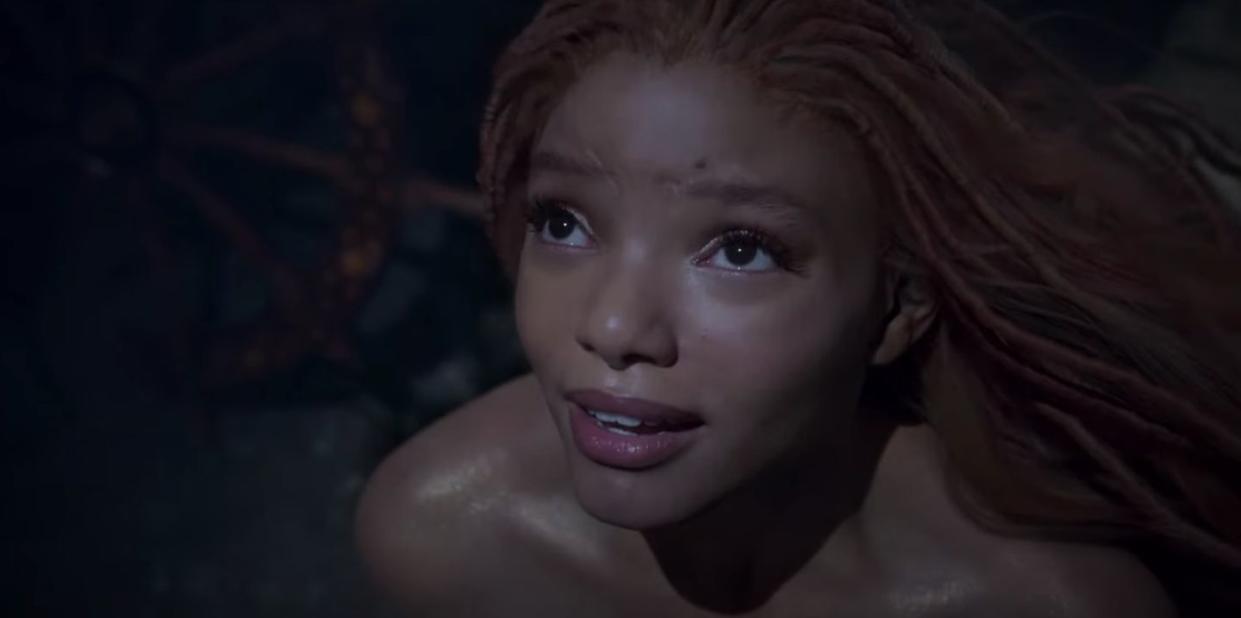 halle bailey as ariel in the little mermaid