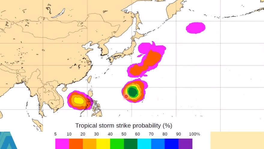 氣象專家預測，下周一可能會有颱風形成。（圖／翻攝自賈新興YT頻道）