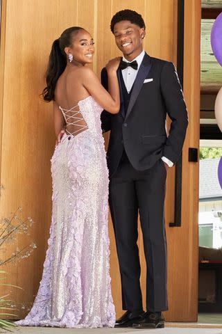 <p>Michael Stewart Photography</p> Chance Combs and Branson Bailey attend prom together in April 2024