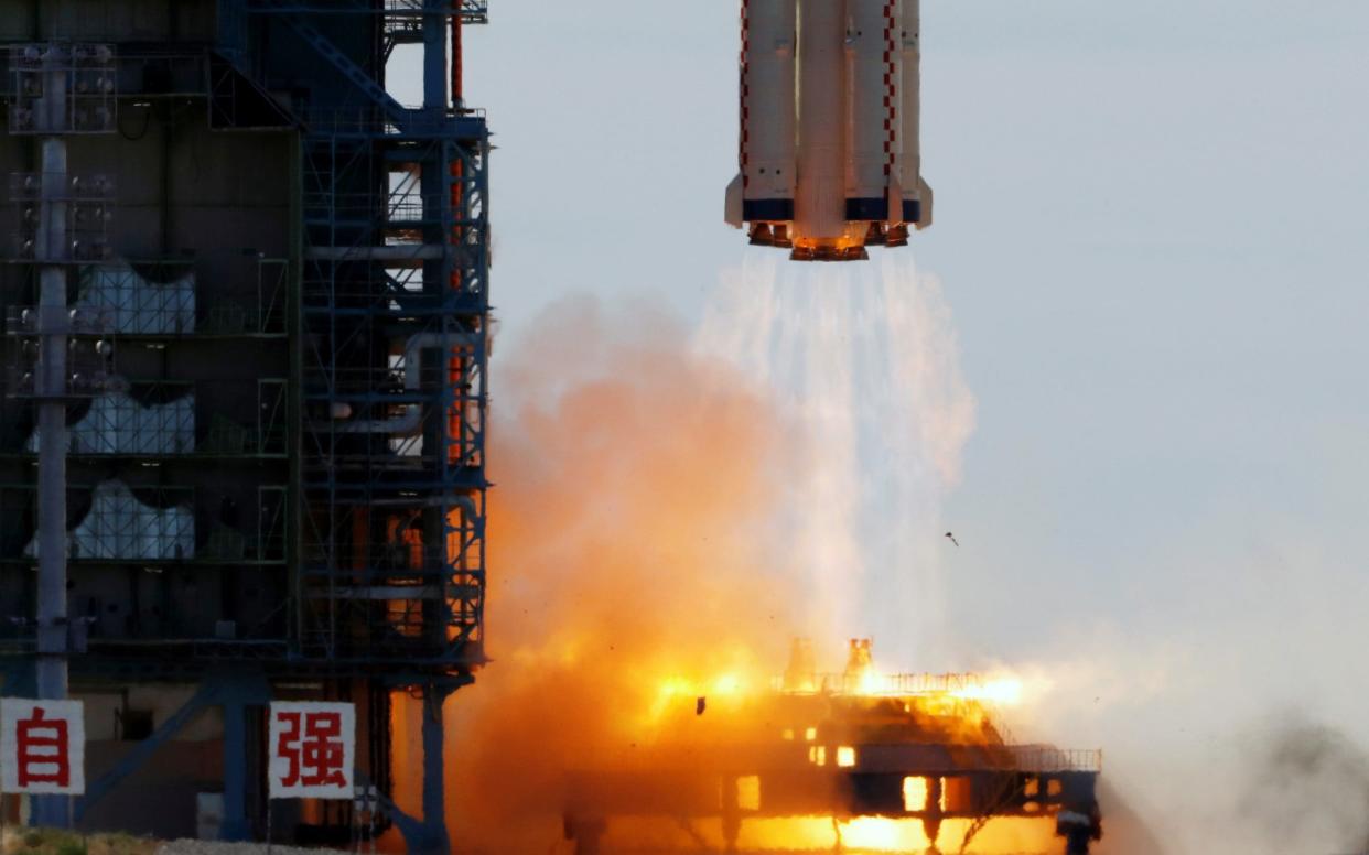 Rocket carrying the Shenzhou-12 spacecraft and three astronauts takes off from Jiuquan Satellite Launch Center - Reuters