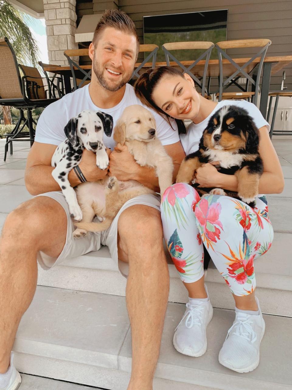 Tim Tebow and Demi-Leigh Nel-Peters