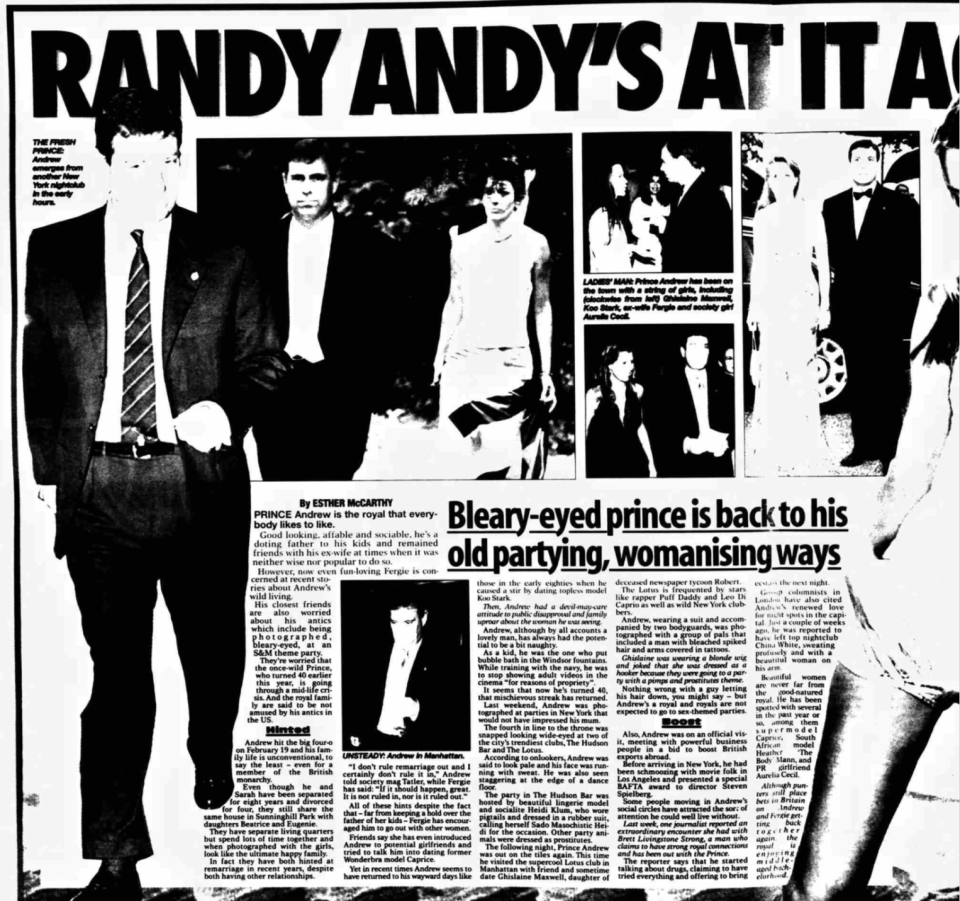 The report in The Sunday World in November 2000