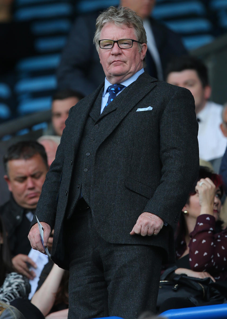 Comedian Jim Davidson in the stands