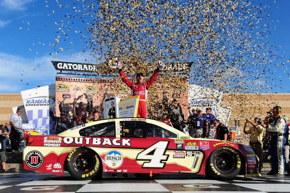 Kevin Harvick led 74 laps on Sunday. (Getty)