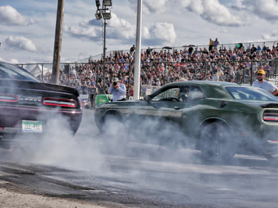 Fifth annual ‘Roadkill Nights Powered by Dodge’ draws nearly 50,000 performance enthusiasts to street-legal drag racing on Woodward Avenue in Pontiac, Michigan