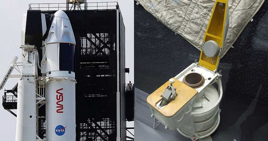 美國宇航局（NASA）斥資1900萬美元（約542702085新台幣）打造太空廁所。（圖／達志／路透社、《每日郵報》）