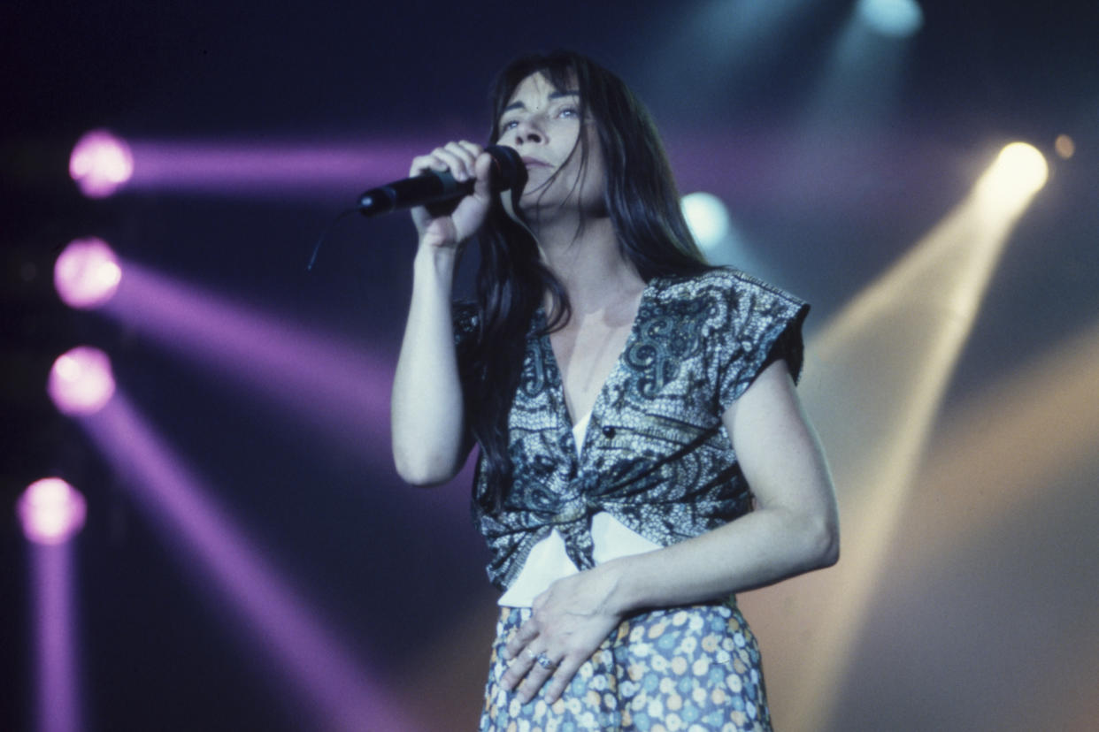 Alana Filippi en concert lors du festival des Francofolies de Montréal en aout 1994, Canada. (Photo by Eric CATARINA/Gamma-Rapho via Getty Images)