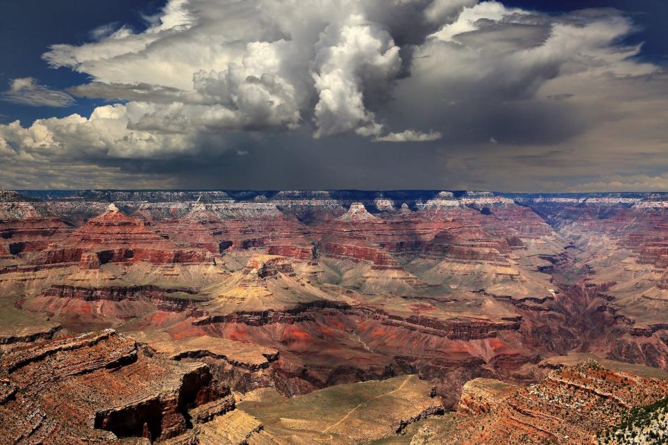 A moody weather day at the South Rim of Grand Canyon National Park.