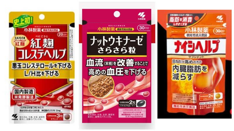 日本藥品公司小林製藥回收30萬包，有使用「紅麴」的相關產品。（圖／節錄自小林製薬株式会社官網）