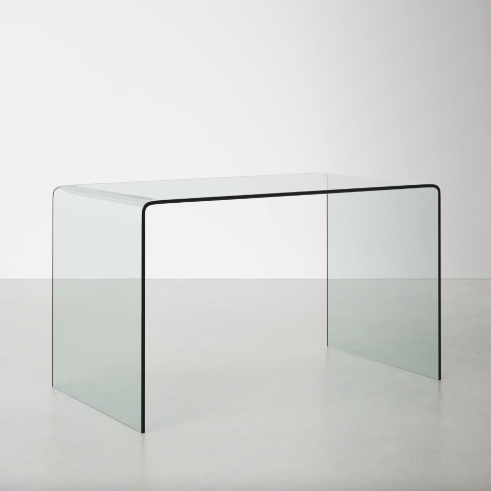 9) Glass Desk