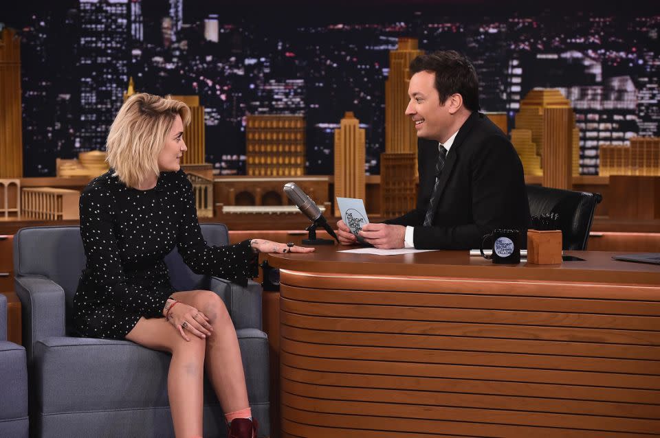 She made her late-night TV debut back in March interviewing with Jimmy Fallon. Source: Getty