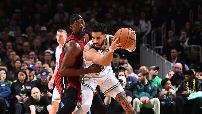 塞爾提克一哥泰坦（Jayson Tatum）繳出23分10籃板10助攻大三元。（圖／翻攝自塞爾提克官方X）