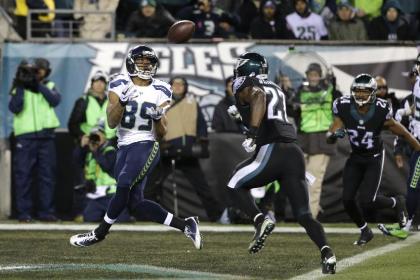 Doug  Baldwin caught a 23-yard TD pass from Russell Wilson. (AP) 