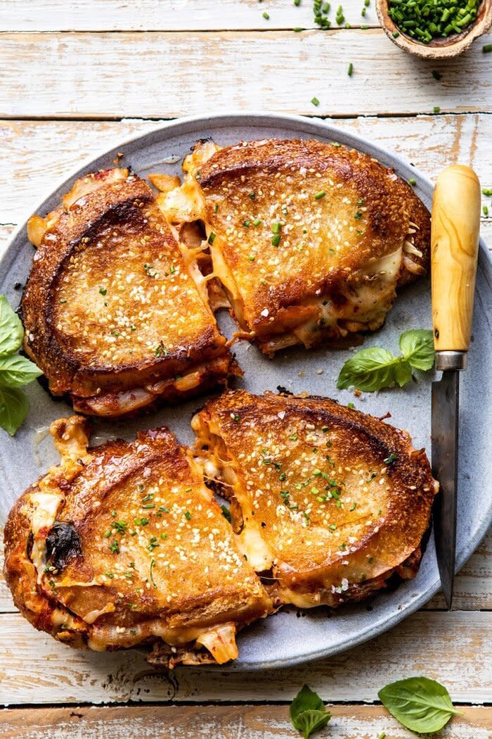 <strong><a href="https://www.halfbakedharvest.com/kimchi-grilled-cheese/" target="_blank" rel="noopener noreferrer">Get the Kimchi Grilled Cheese recipe from Half Baked Harvest﻿</a></strong>