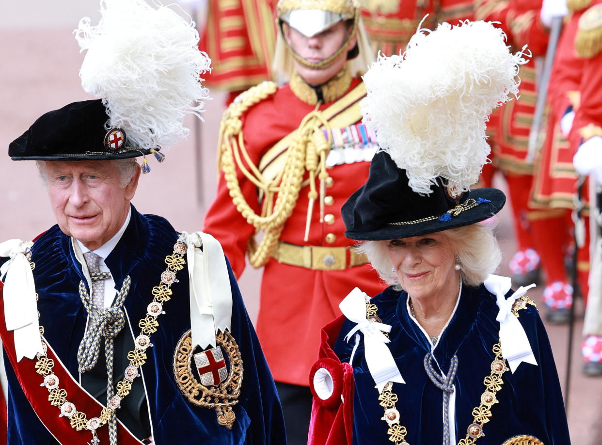 König Charles und Königin Camilla am 