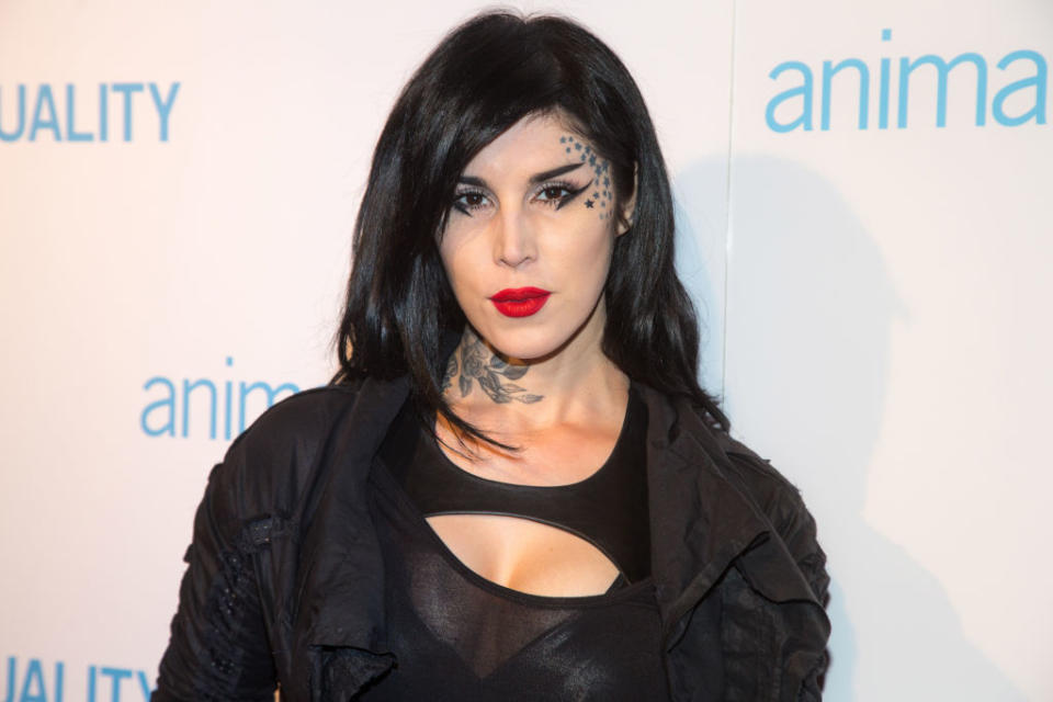 Kat Von D attends the Animal Equality Global Action Annual Gala at the Beverly Hilton Hotel on December 2, 2017, in Beverly Hills, Calif. (Photo: Gabriel Olsen/FilmMagic)