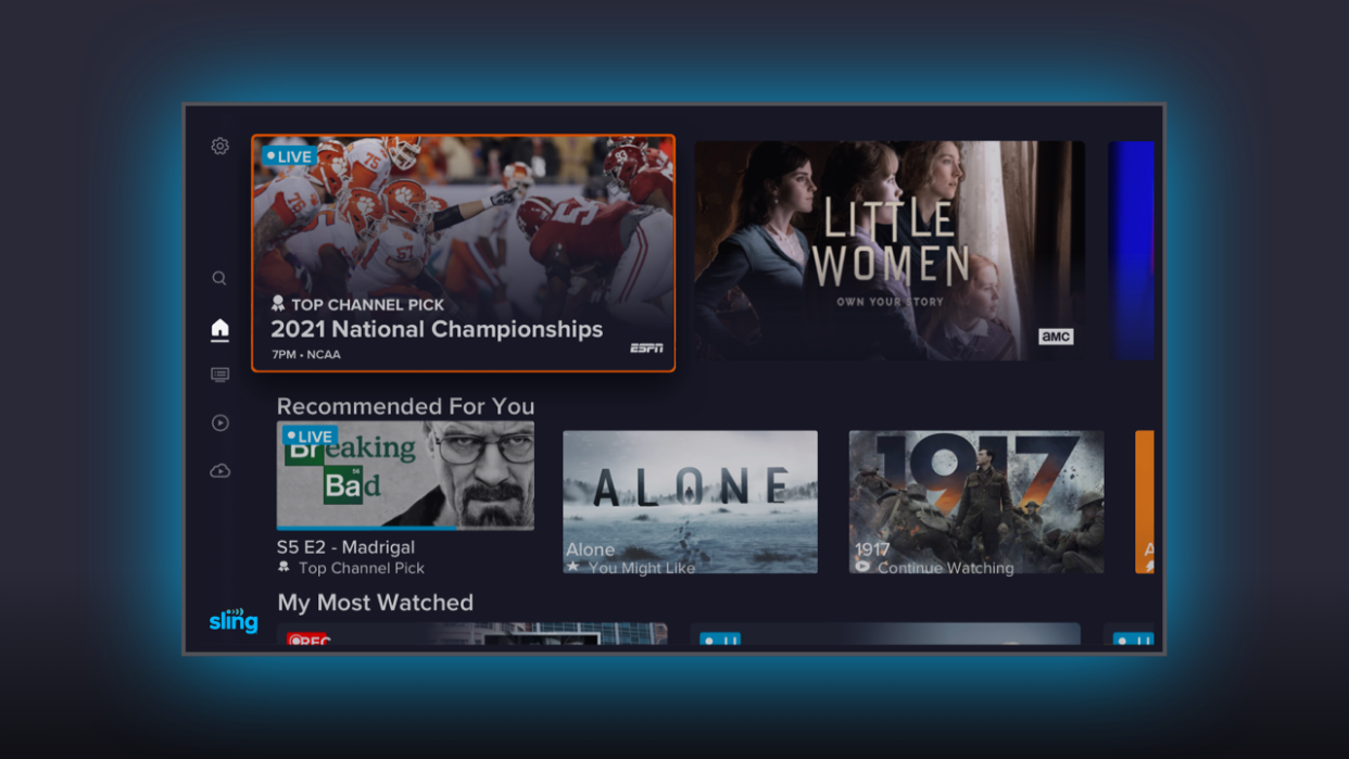 Image: Courtesy of Sling TV.