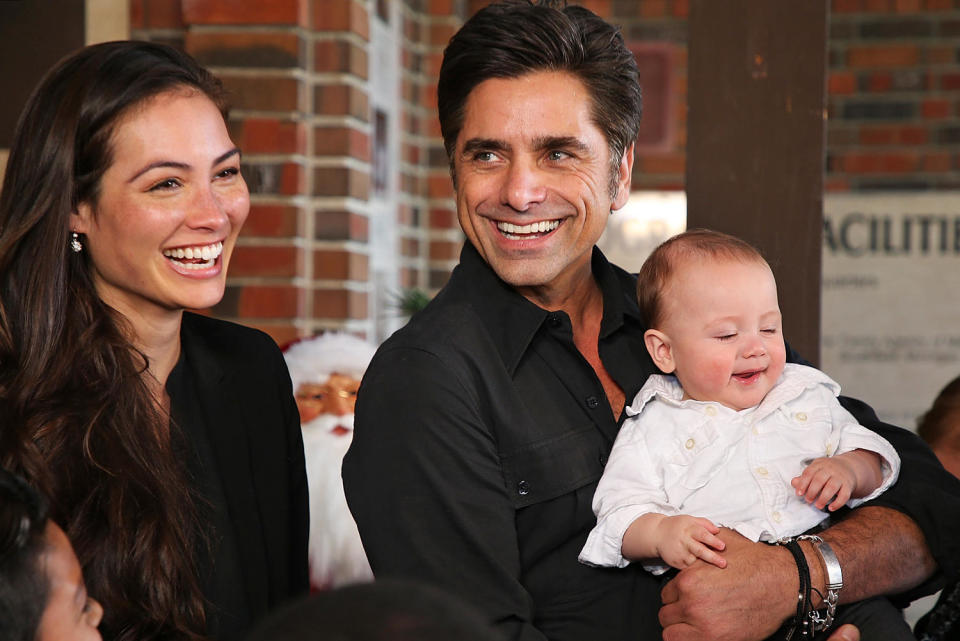 John Stamos, Caitlin McHugh, and their son, Billy Stamos (Phillip Faraone / Getty Images)