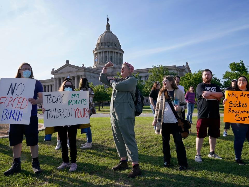 Oklahoma abortion-rights supporters