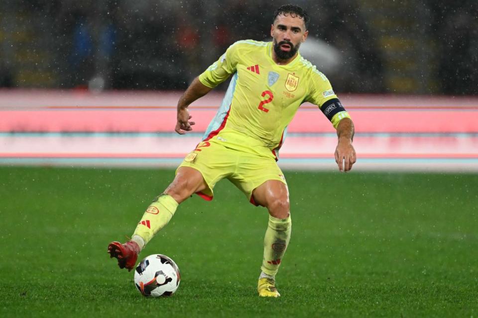 Carvajal has accumulated a lot of minutes for club and country. (Photo by FABRICE COFFRINI/AFP via Getty Images)