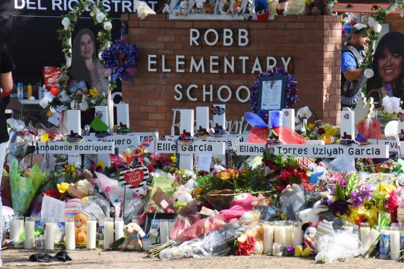 The Justice Department announced Wednesday it will provide technical assistance to the Uvalde Police Department to rebuild trust more than two years after a mass shooting at Robb Elementary School killed 19 students and two teachers. File Photo by Jon Farina/UPI