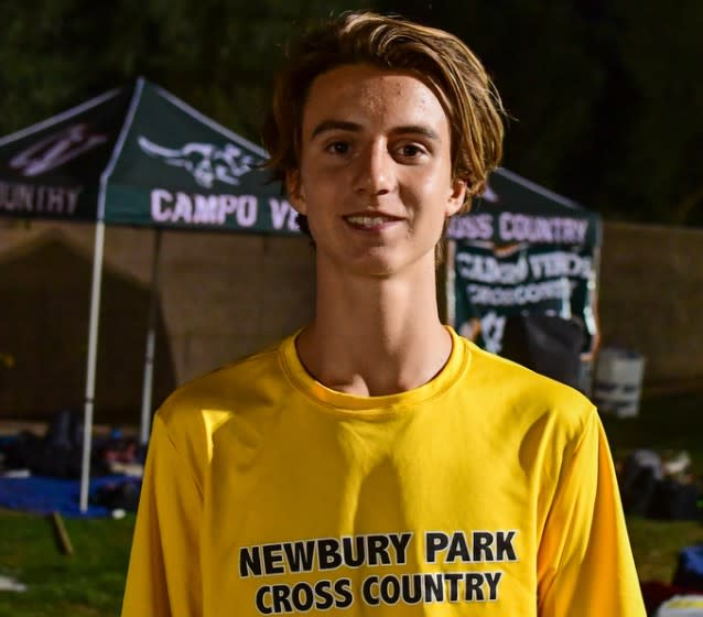 Newbury Park junior Colin Sahlman ran the fourth-fastest 3200 by a junior in California history last week in Arizona in 8:47.05.