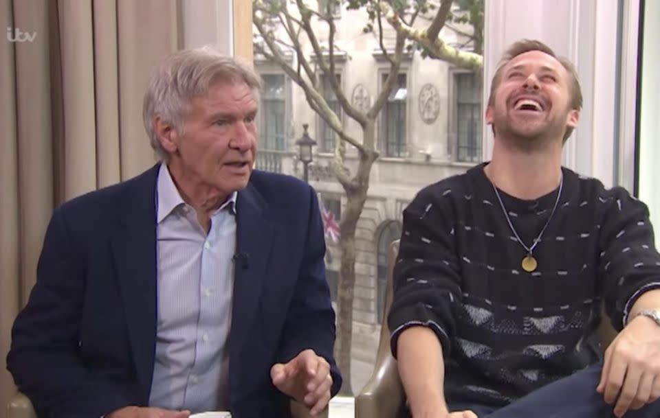 Harrison Ford joked he only signed onto the film because of the money which left his co-star in hysterics. Source: ITV / This Morning