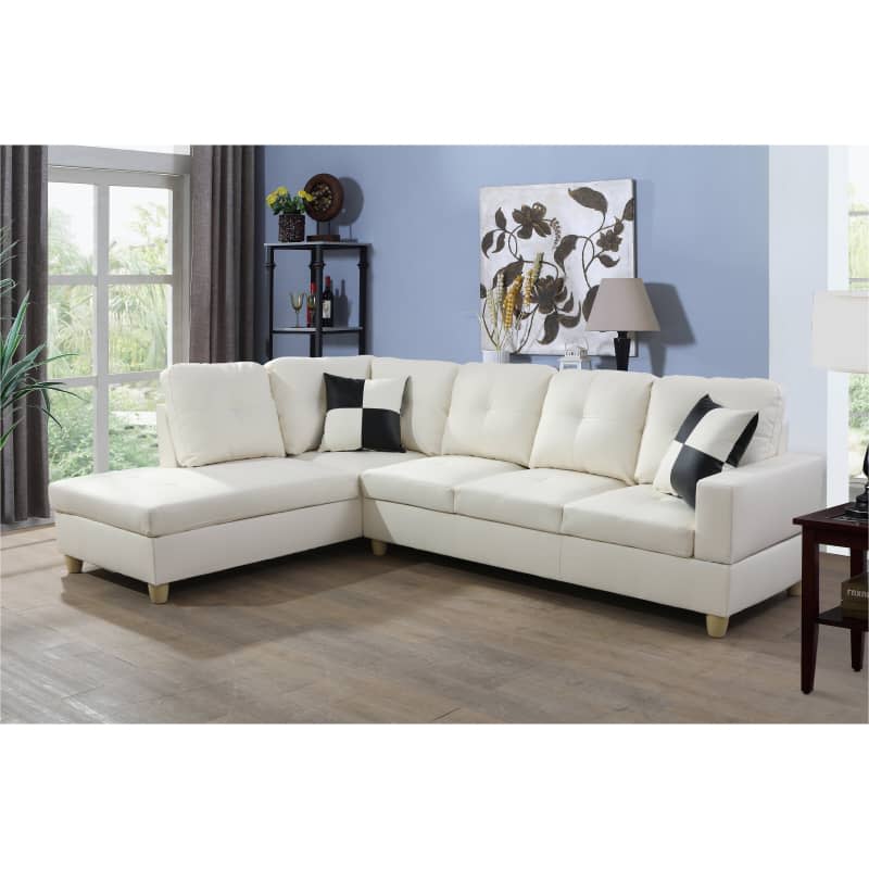 Palko Faux Leather Corner Sectional