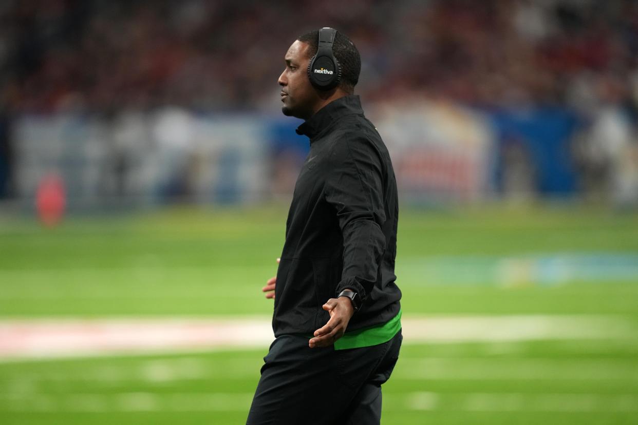 Bryan McClendon was wide receivers coach and passing game coordinator the past two seasons at Oregon, and was interim head coach for the Ducks in the Alamo Bowl.