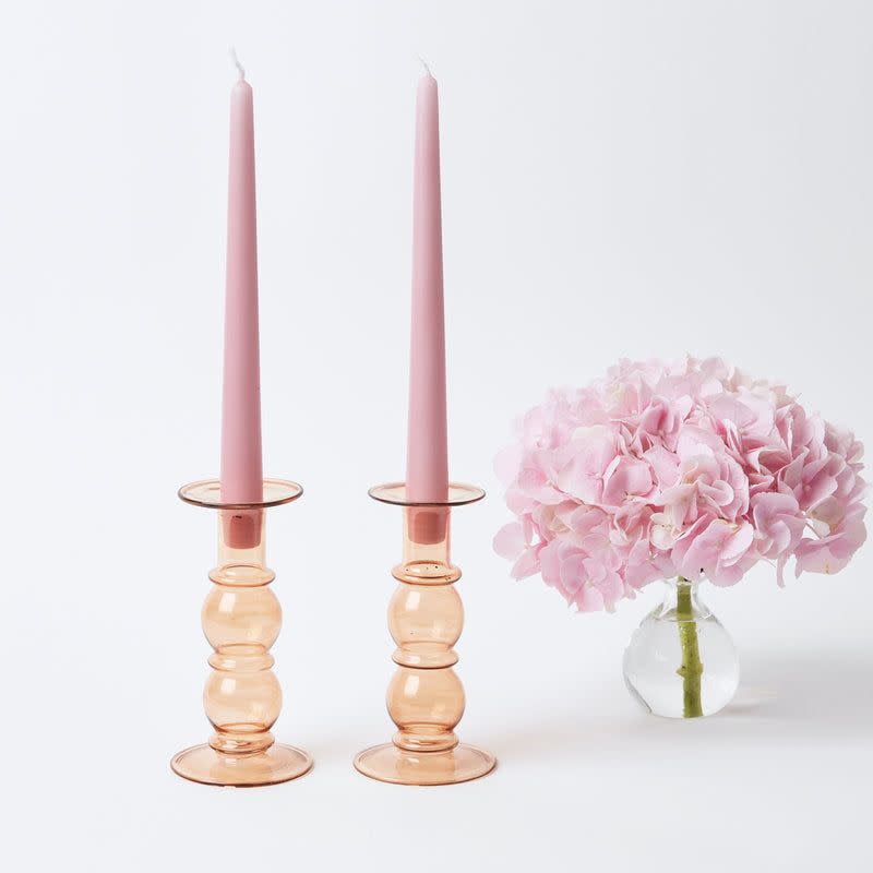 <p>mrsalice.com</p><p><strong>£38.00</strong></p><p>Get your whole dining room (or patio!) glowing with a fresh set of seasonally inspired candle holders. </p>