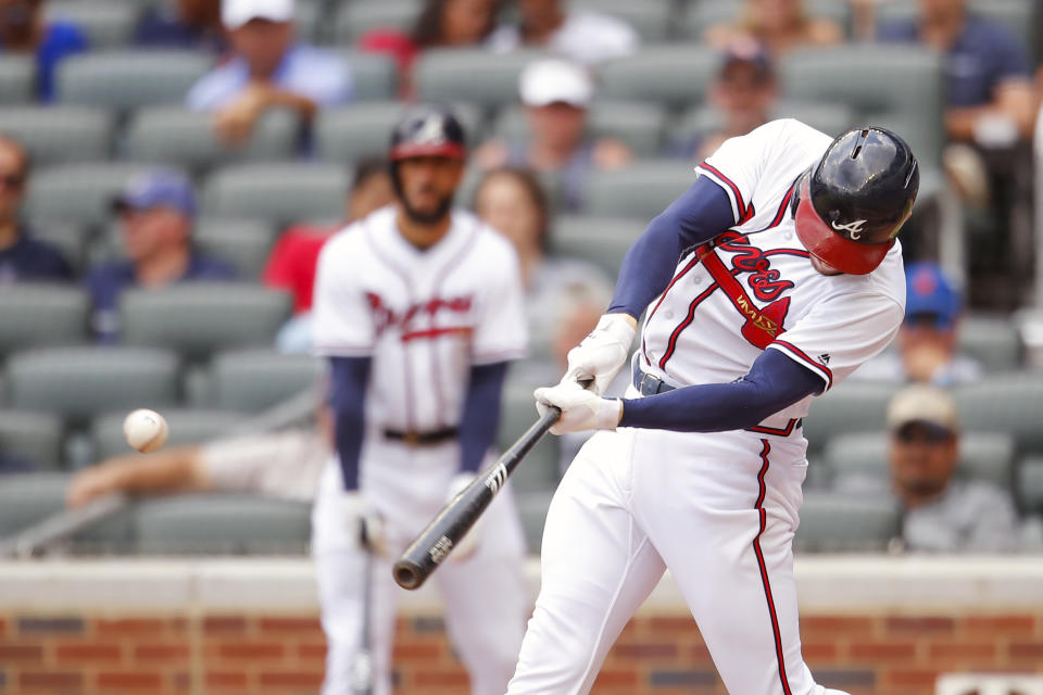 Atlanta Braves slugger Freddie Freeman was the hero on an emotional day for his family. (AP)