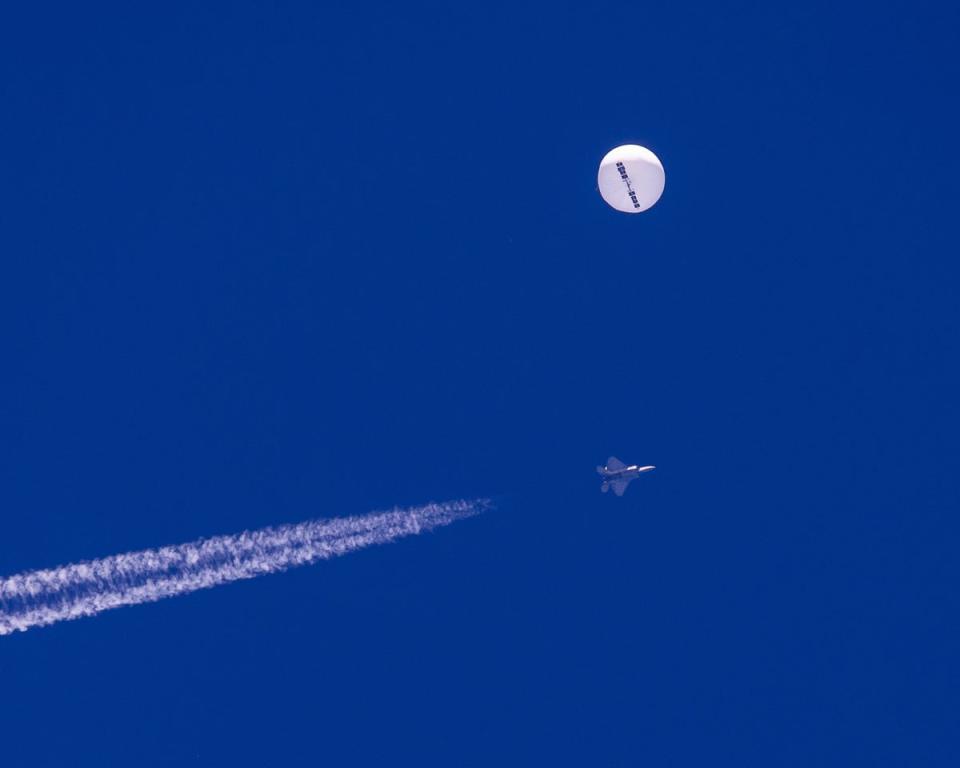 The presence of the high-altitude balloon comes approximately one year after a high-altitude balloon originating from China drifted over the US (Chad Fish)