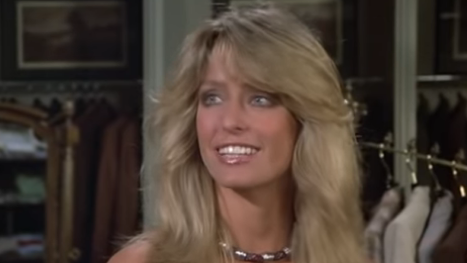 Farrah Fawcett in Charlie's Angels.