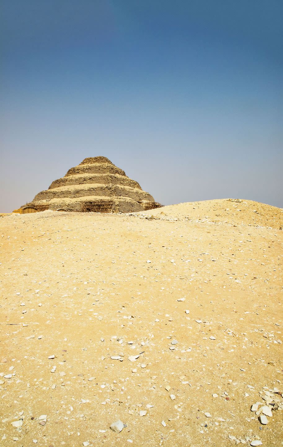 pyramid of djoser at sakkara in memphis, egypt