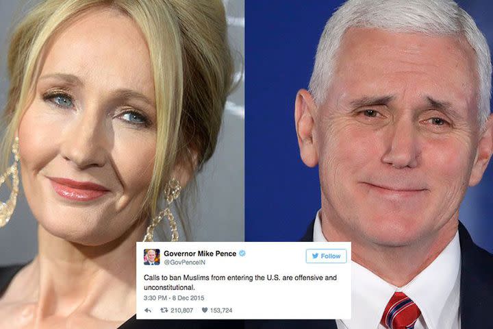 J.K. Rowling slams Mike Pence with 1 biblical tweet