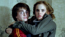 <p>Daniel Radcliffe as Harry Potter and Emma Watson as Hermione Granger in Warner Bros. Pictures' Harry Potter and the Goblet of Fire - 2005</p>